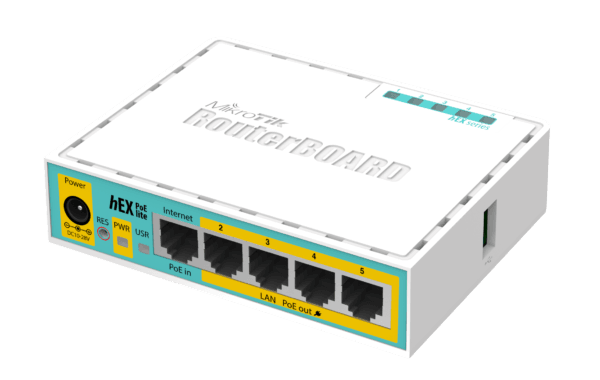 Roteador Mikrotik RB750UPR2 HEX POE LITE